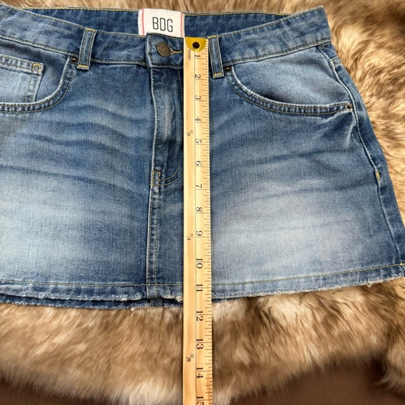 BDG Onna Denim Micro Mini Skirt in Mid Indigo - Picture 6 of 9